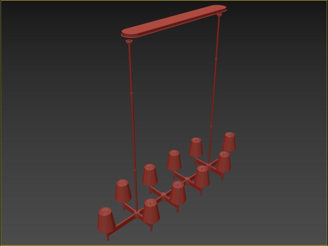 Hastings Linear Chandelier 3D model_8