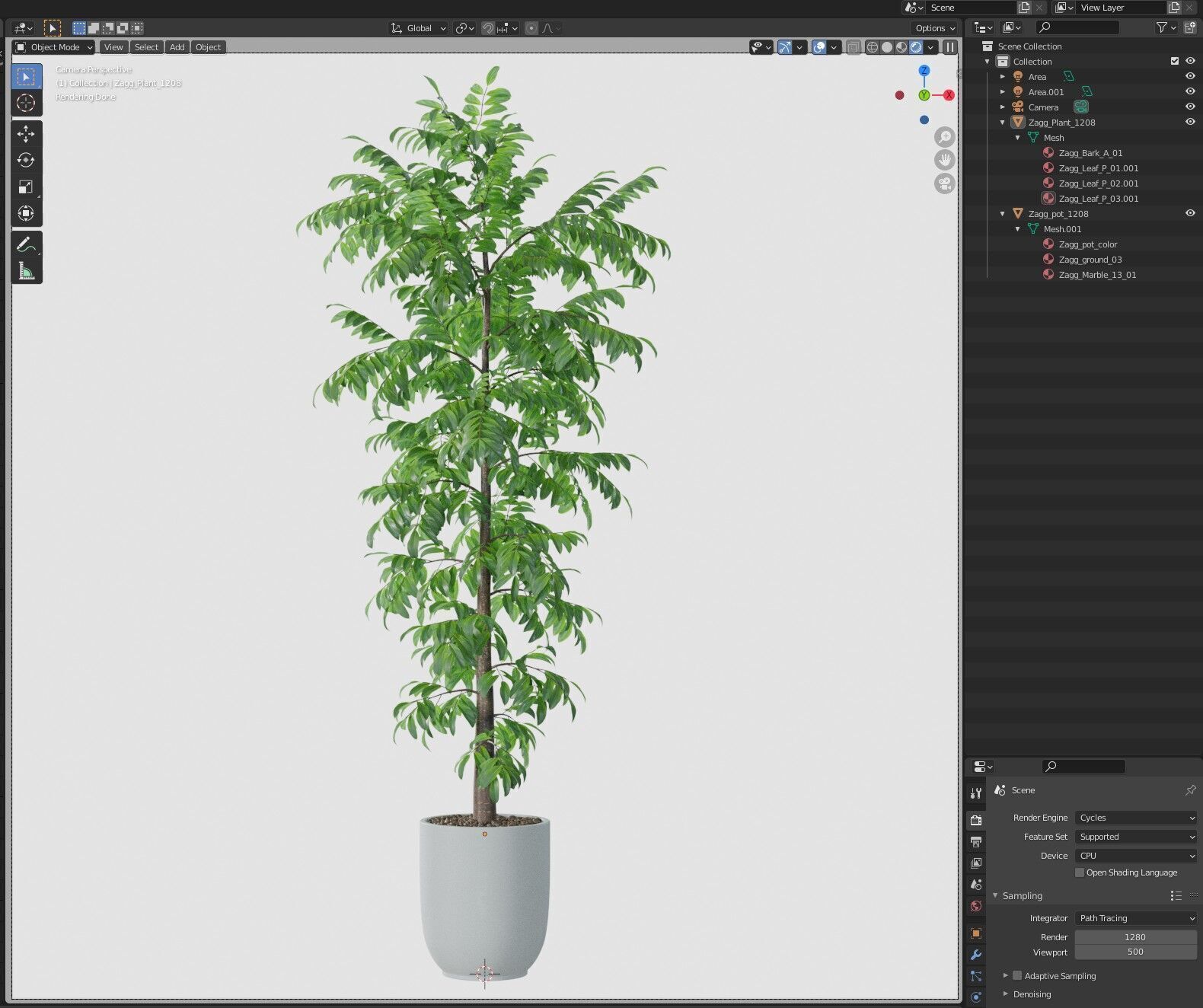Plant 1208 3D model_6