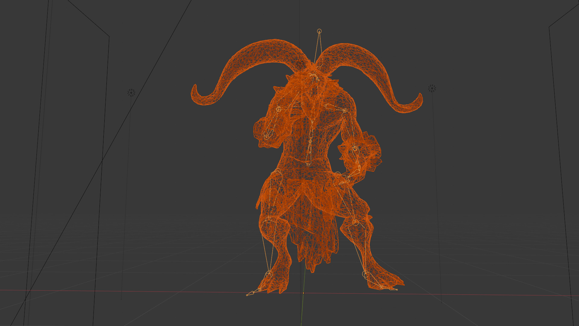 Devil - Tarot Character Low-poly 3D model_1