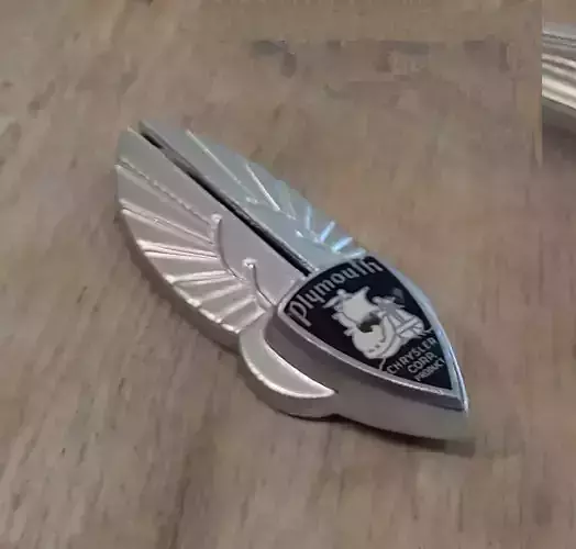 Plymouth 1935 Hood Badge Emblem