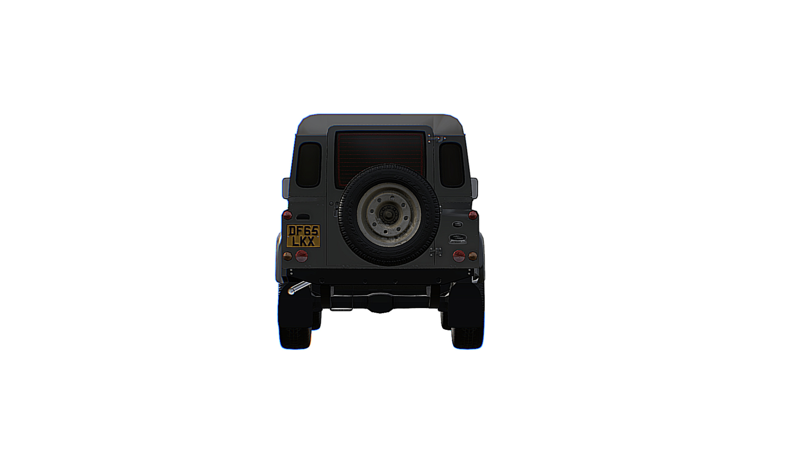 Land Rover Defender 110 Low-poly 3D model_11