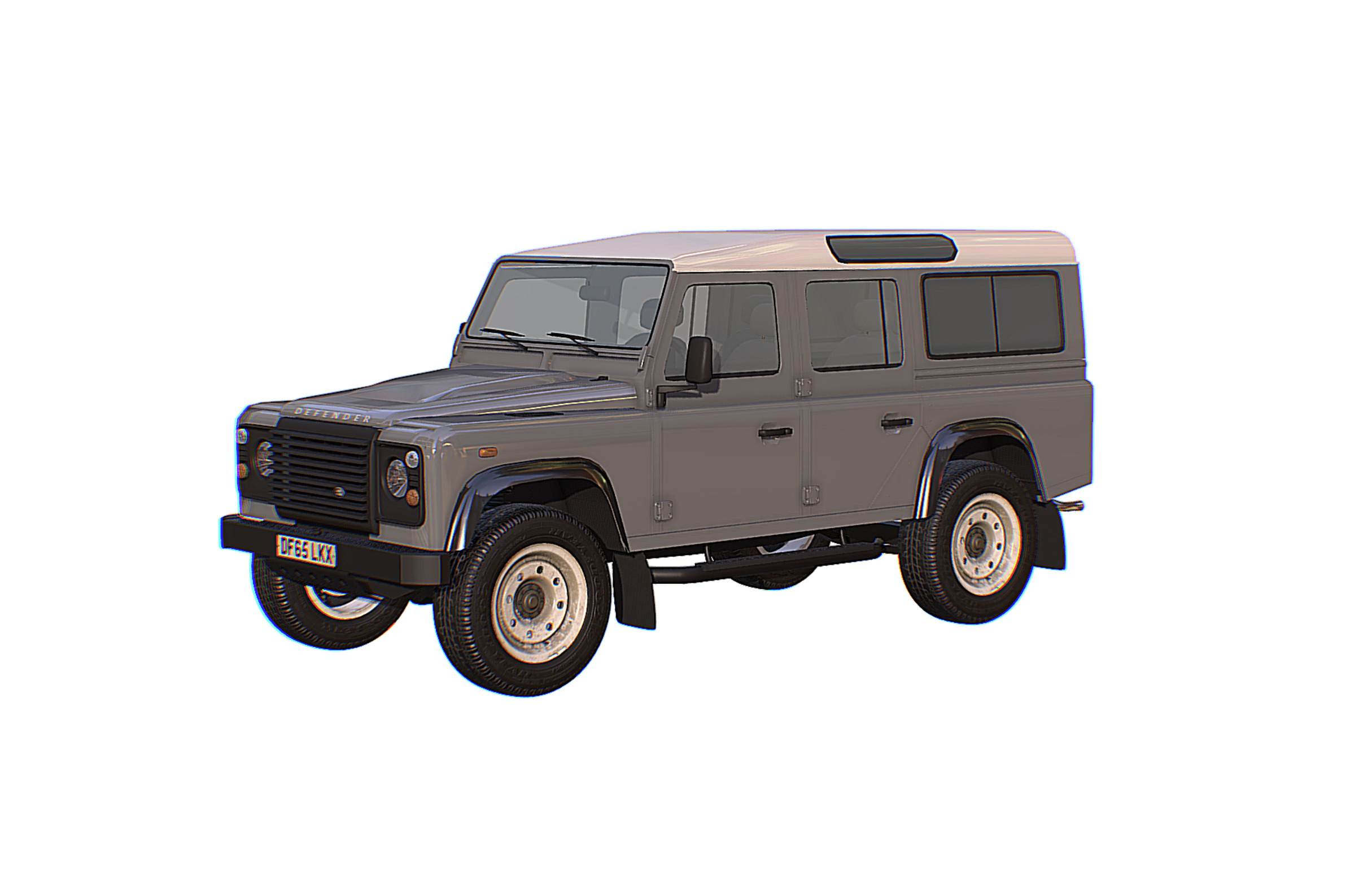 Land Rover Defender 110 Low-poly 3D model_15