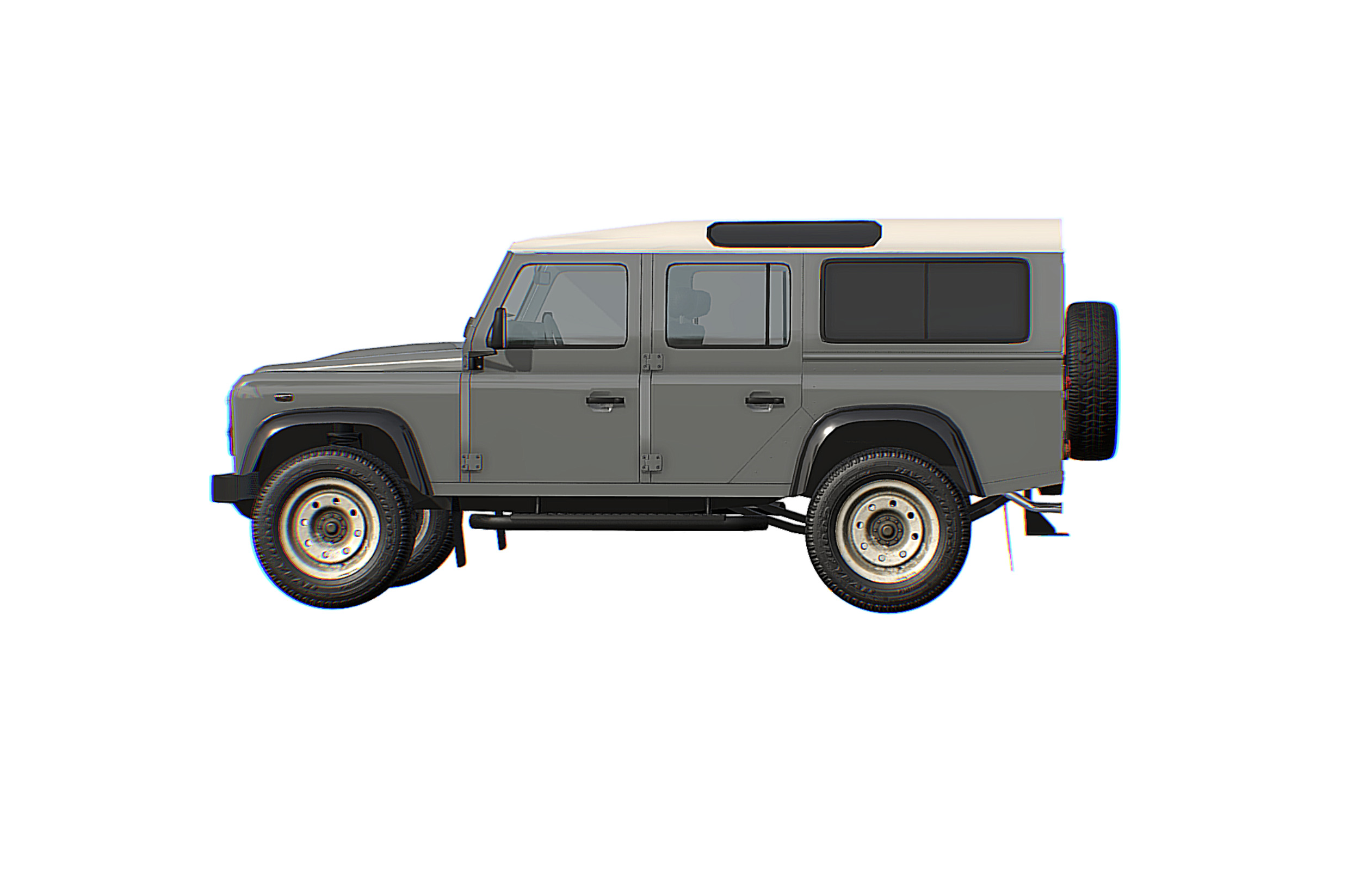 Land Rover Defender 110 Low-poly 3D model_8