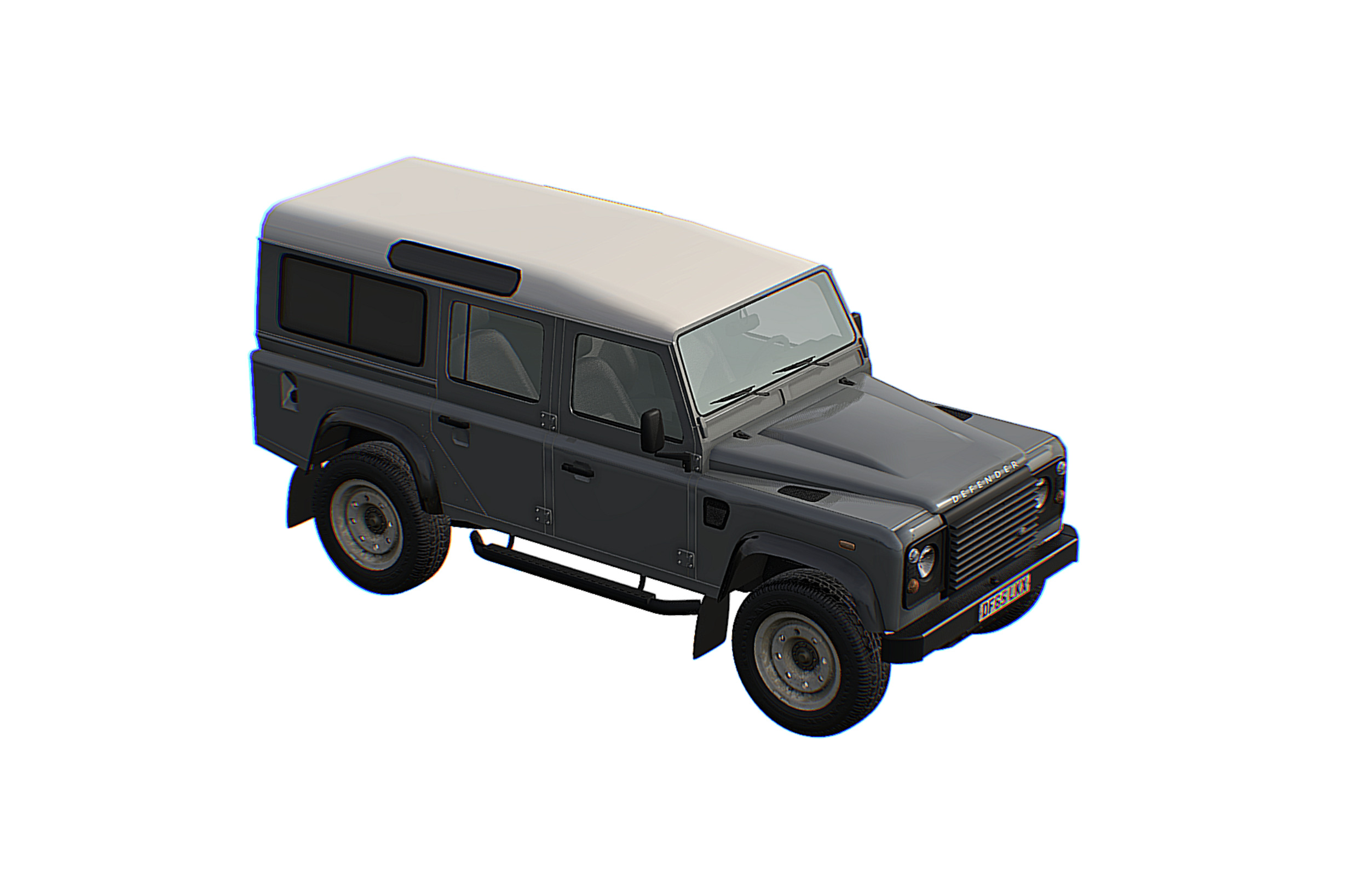 Land Rover Defender 110 Low-poly 3D model_12