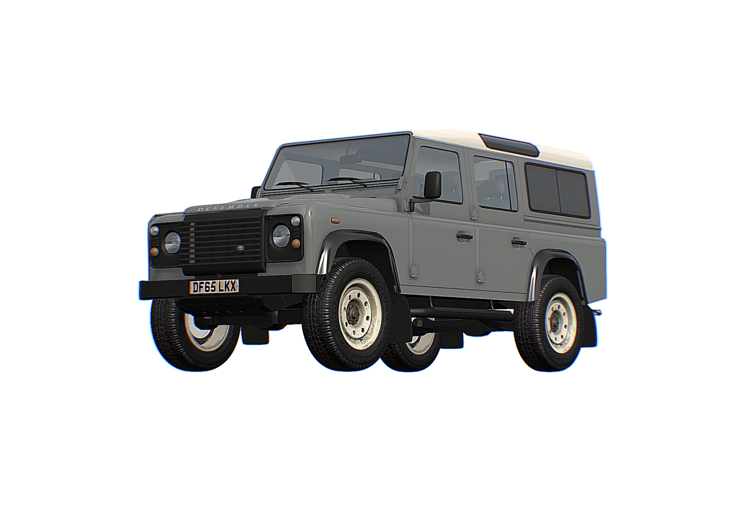 Land Rover Defender 110 Low-poly 3D model_6
