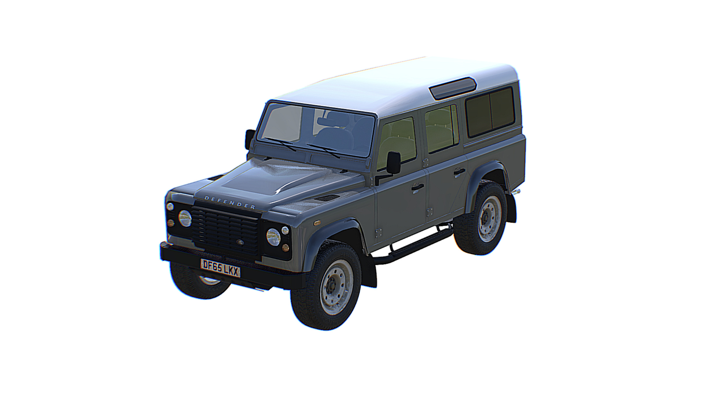Land Rover Defender 110 Low-poly 3D model_4