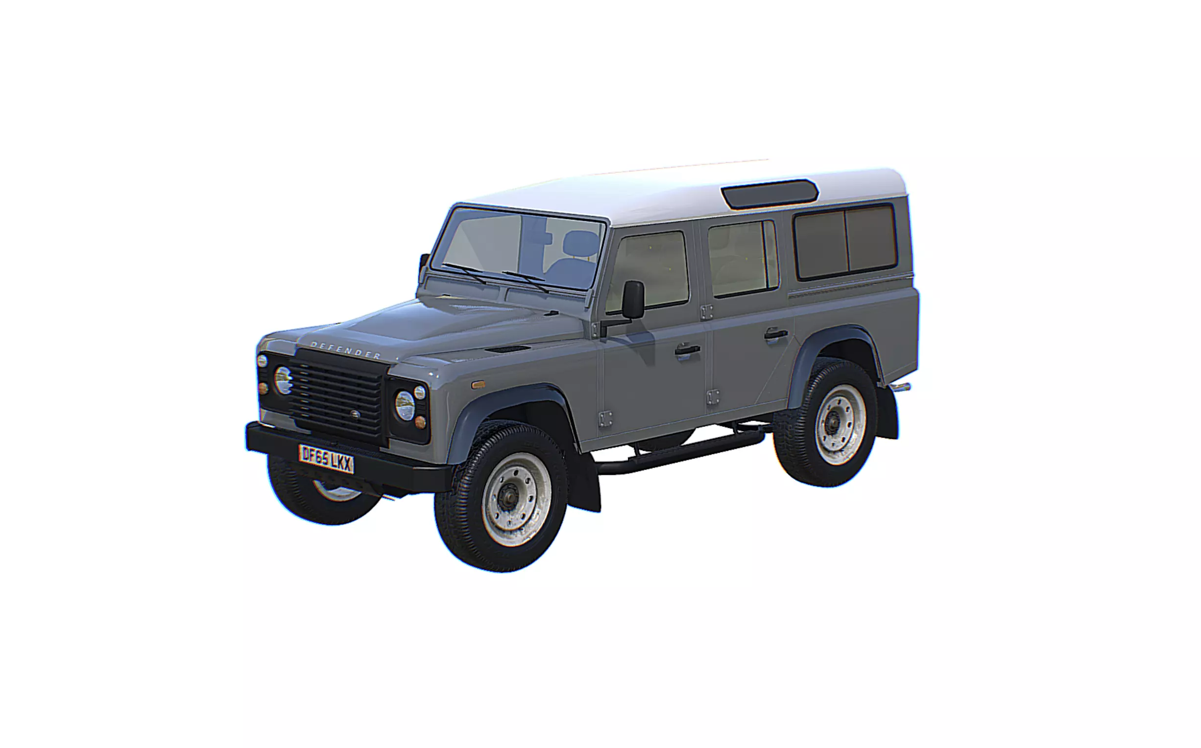 Land Rover Defender 110 Low-poly 3D model_0