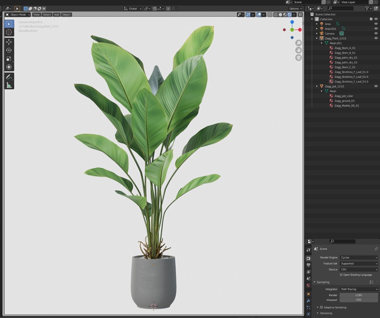 Plant 1210 3D model_6