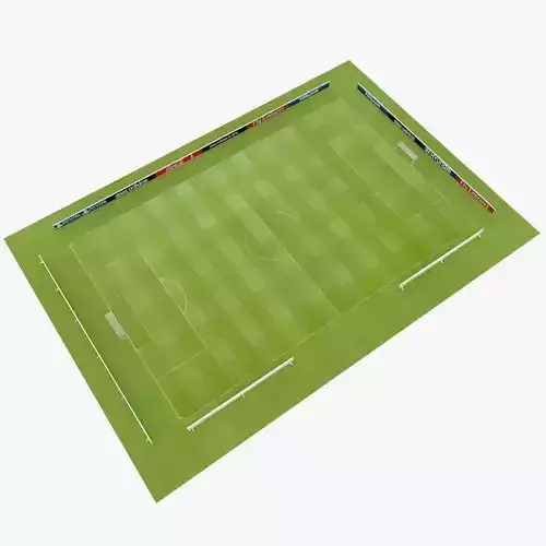 Soccer stadium Low-poly 3D model