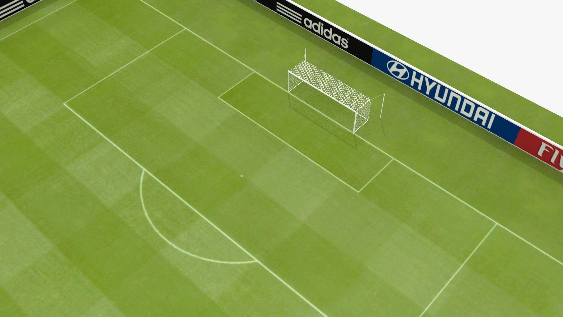 Soccer stadium Low-poly 3D model_5