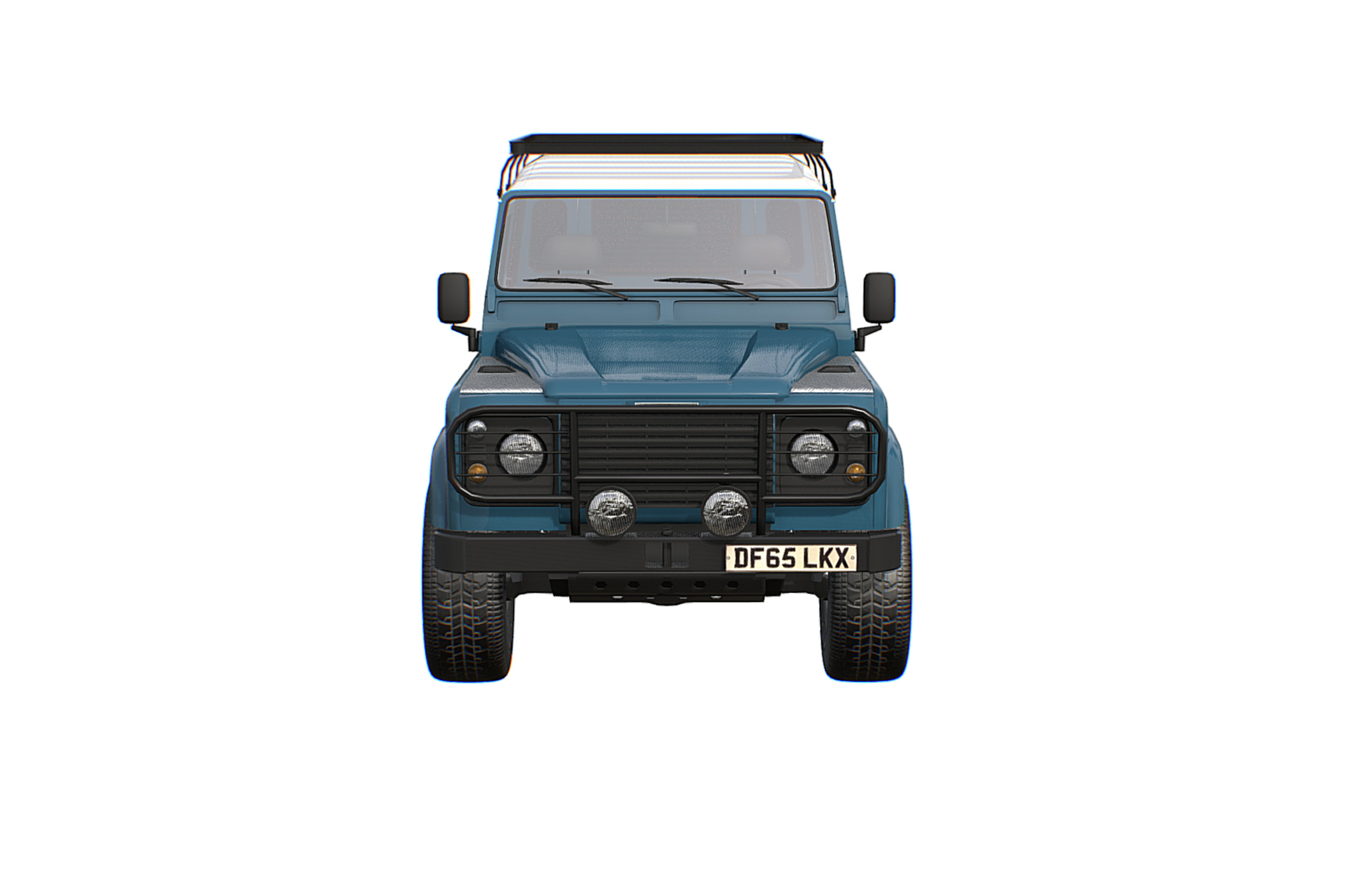 Land Rover Defender 90 Low-poly 3D model_14