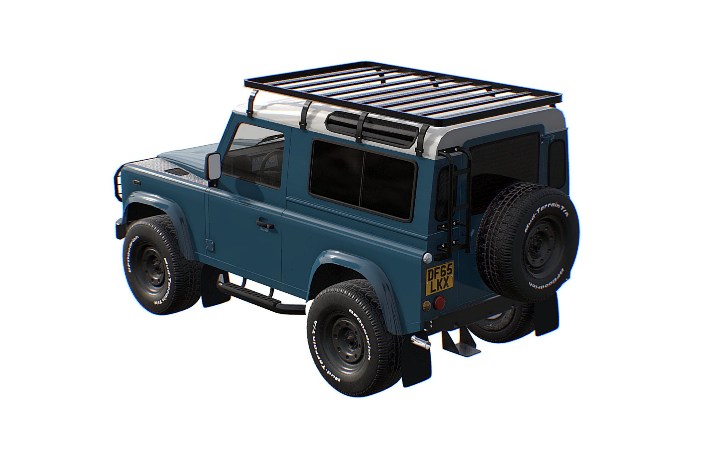 Land Rover Defender 90 Low-poly 3D model_15