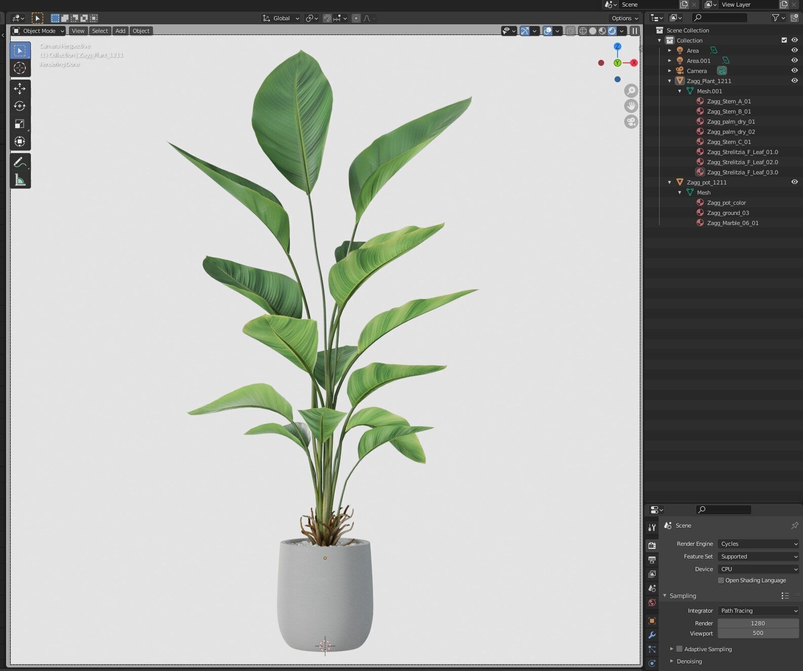 Plant 1211 3D model_6