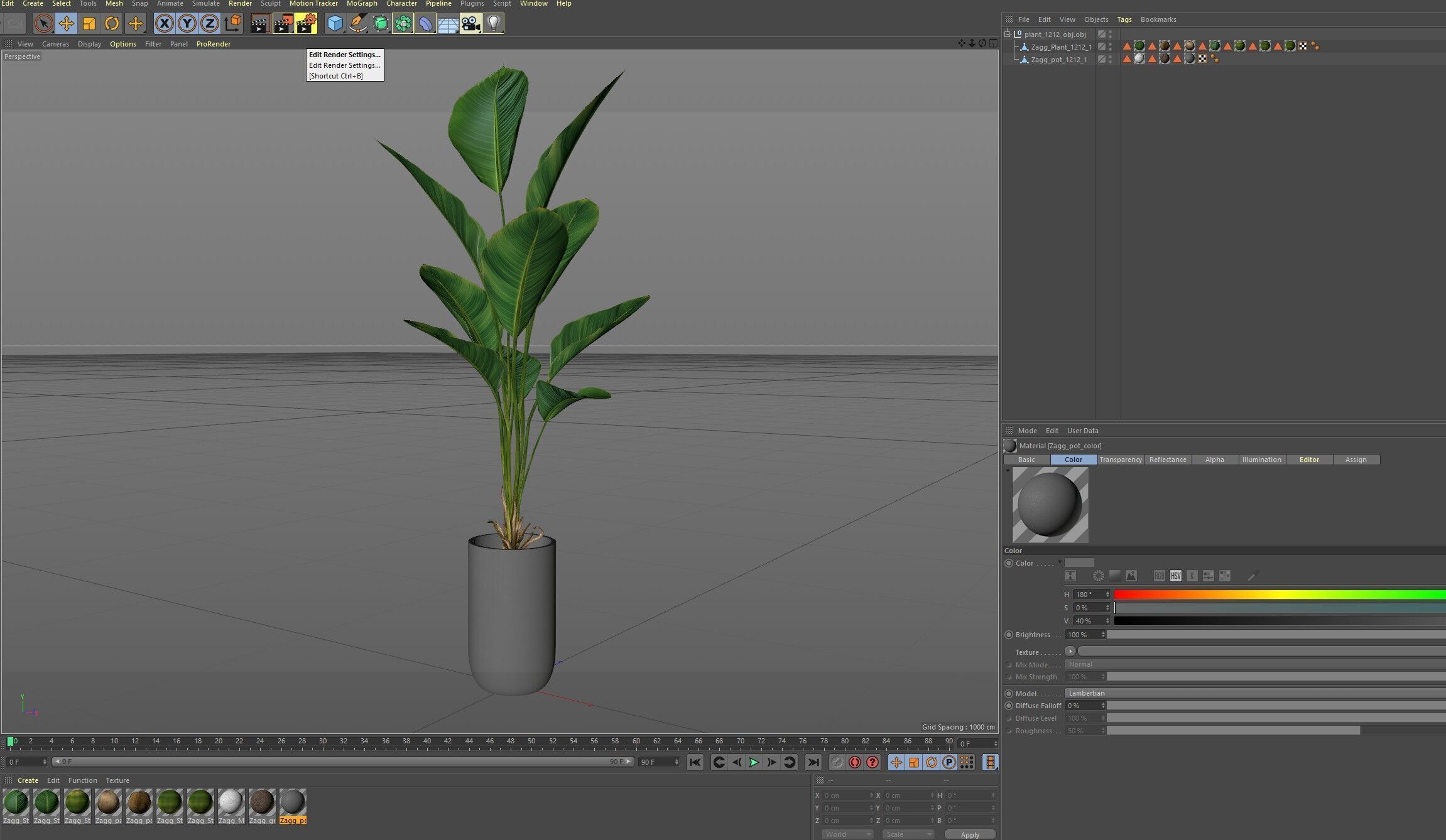 Plant 1212 3D model_7