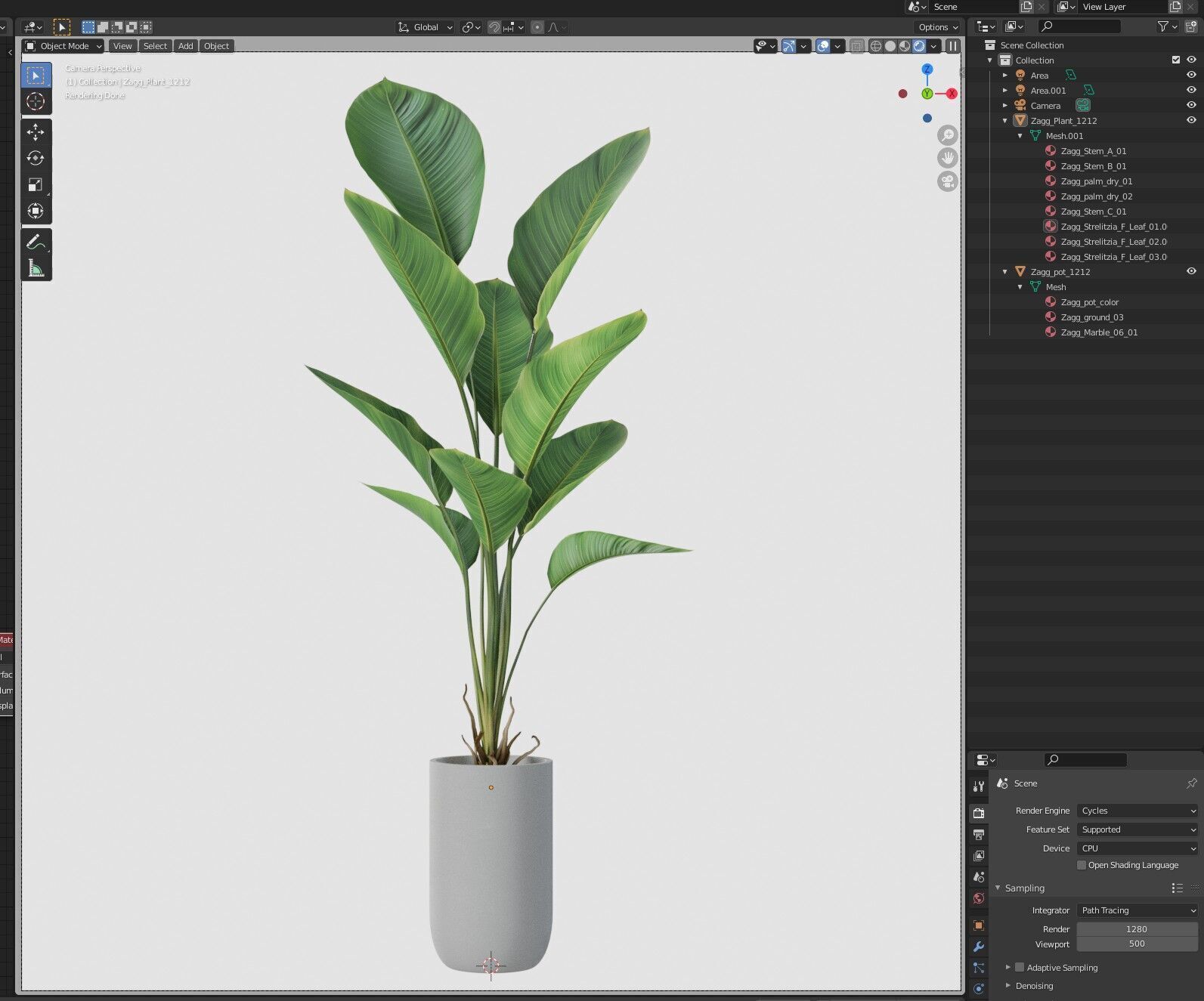 Plant 1212 3D model_6