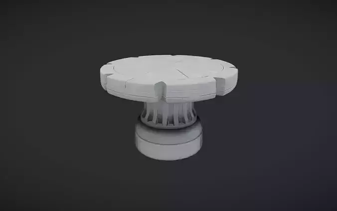 Round stone pedestal or table