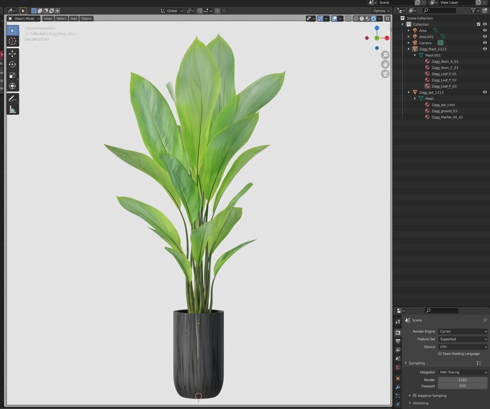 Plant 1213 3D model_6