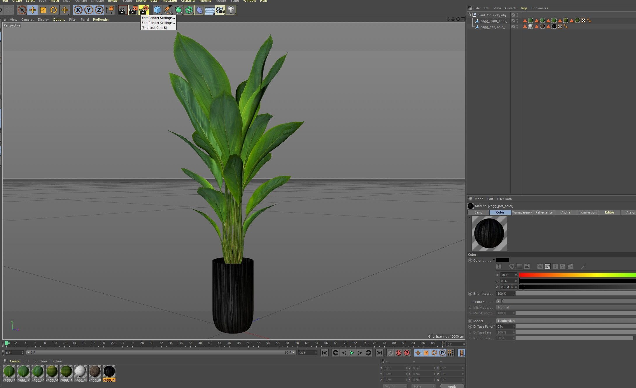 Plant 1213 3D model_7