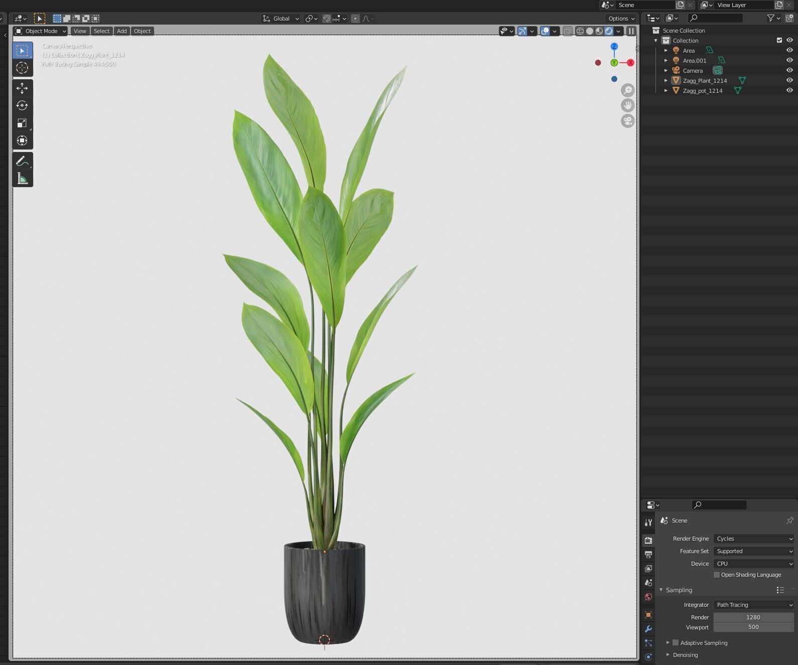 Plant 1214 3D model_6