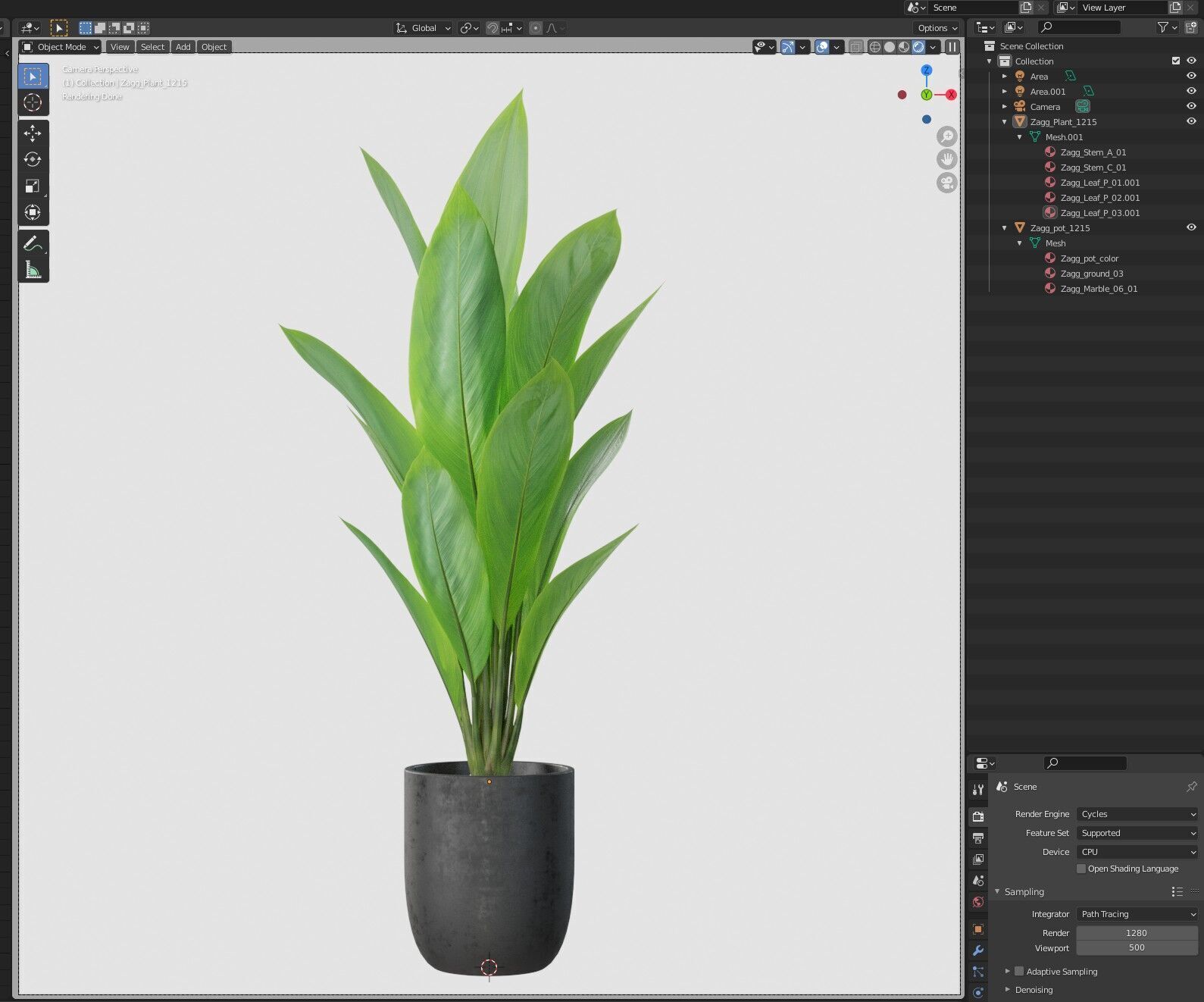 Plant 1215 3D model_6