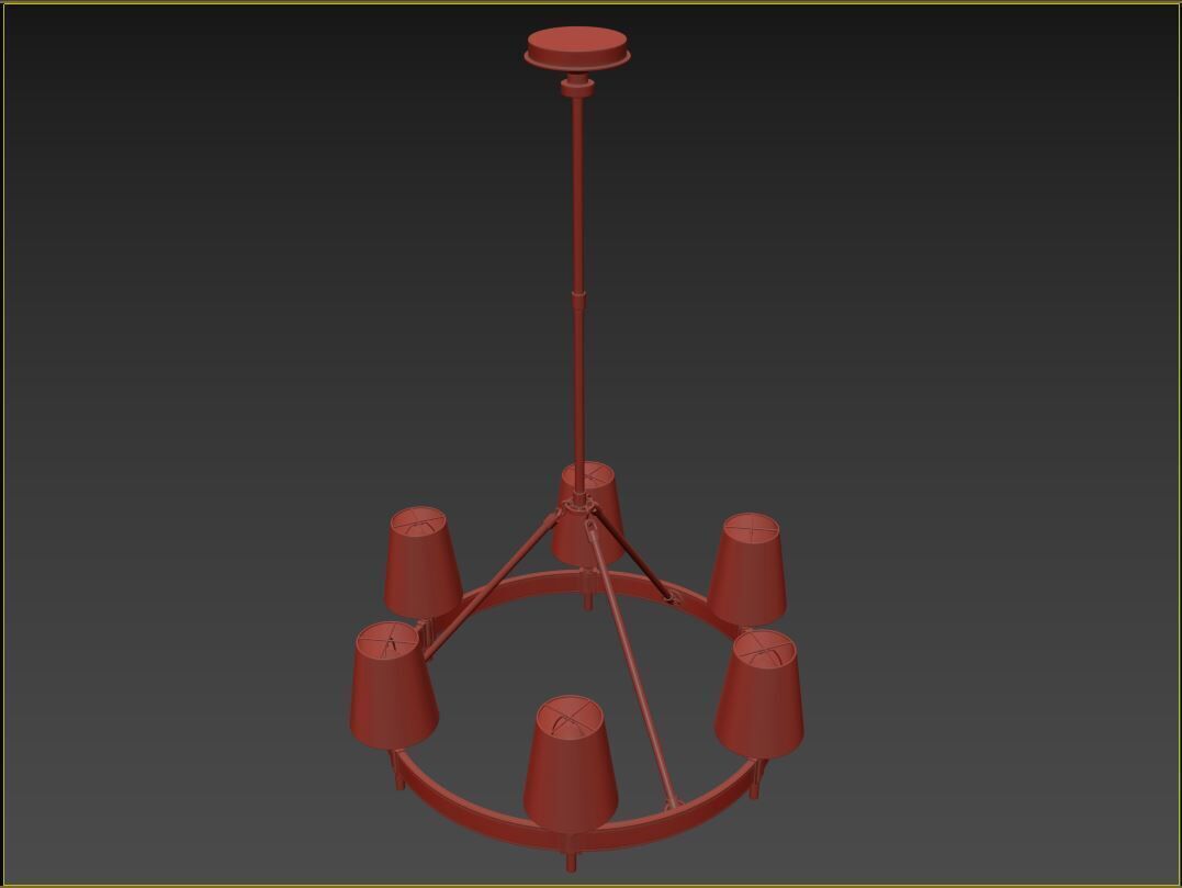 Hastings Round Chandelier 3D model_8