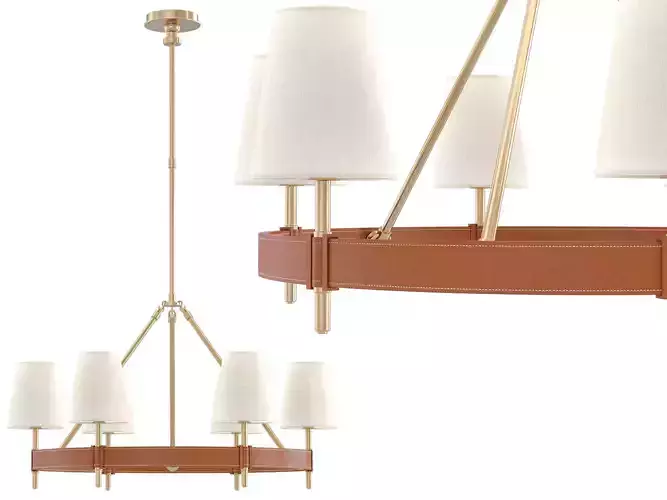 Hastings Round Chandelier 3D model