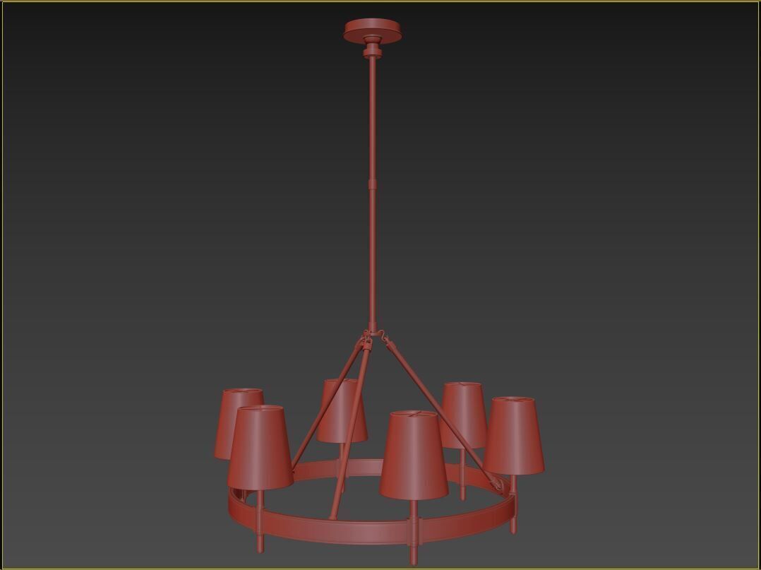 Hastings Round Chandelier 3D model_9