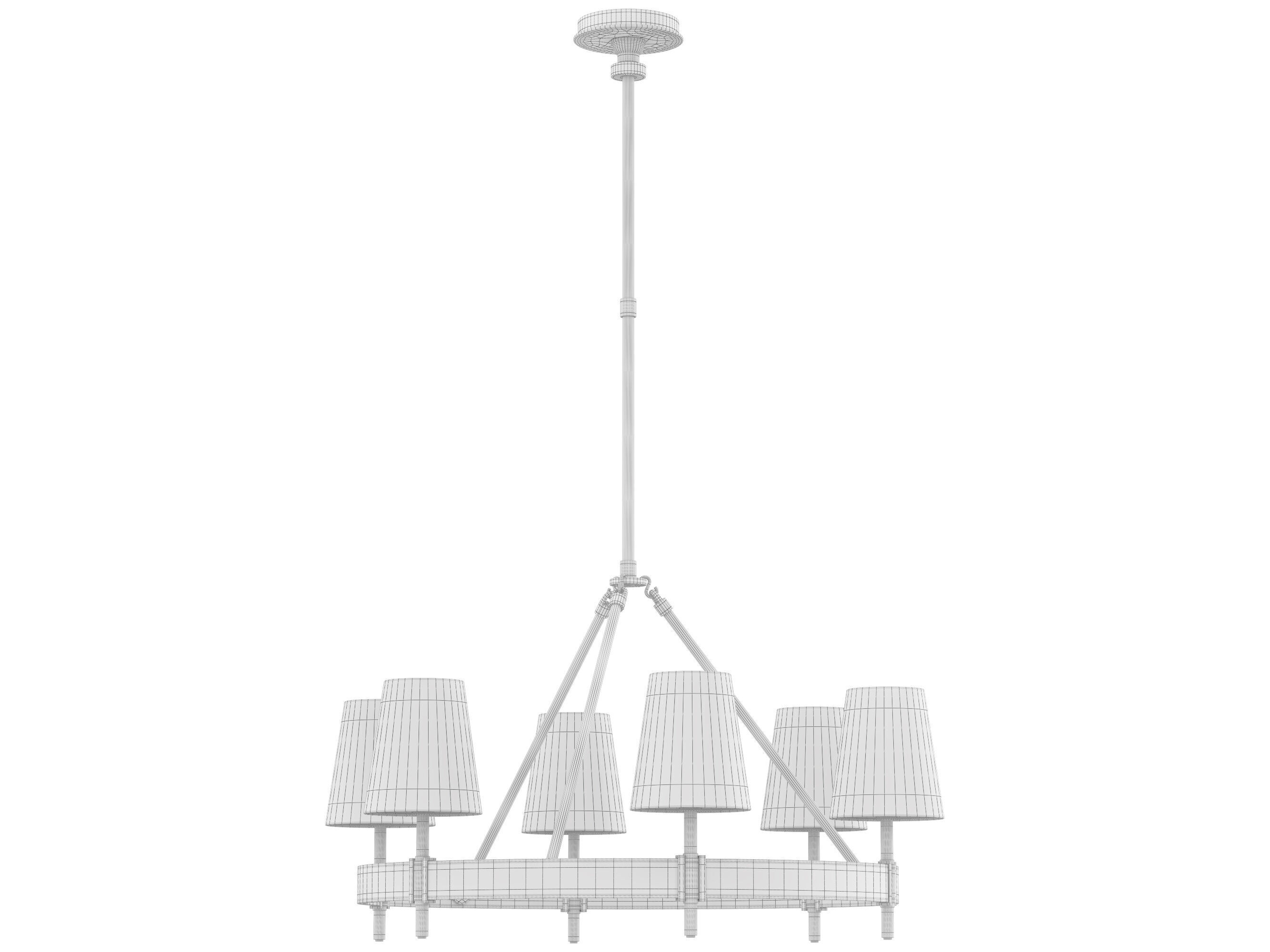 Hastings Round Chandelier 3D model_6