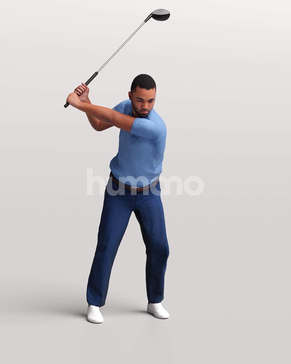 Humano 12 - Collection 2308-GOLF XL-SHOOTING -32 x 3D models  3D model_20