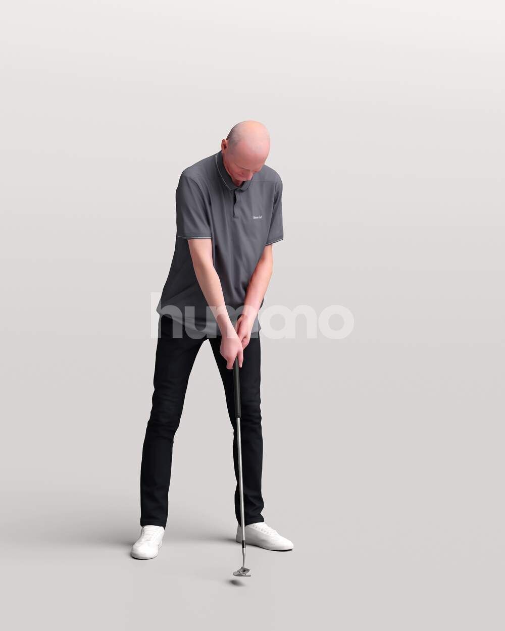 Humano 12 - Collection 2308-GOLF XL-SHOOTING -32 x 3D models  3D model_33