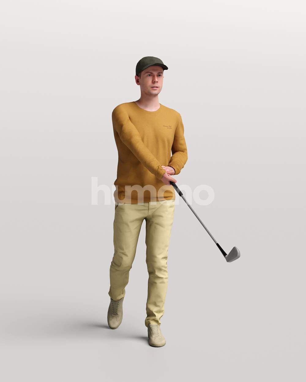 Humano 12 - Collection 2308-GOLF XL-SHOOTING -32 x 3D models  3D model_10