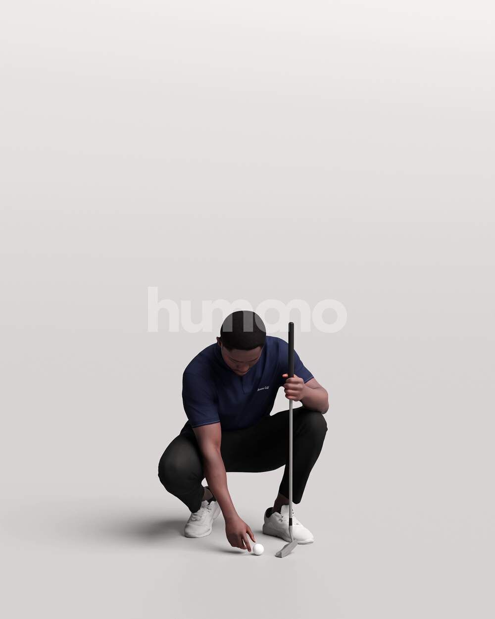 Humano 12 - Collection 2308-GOLF XL-SHOOTING -32 x 3D models  3D model_22