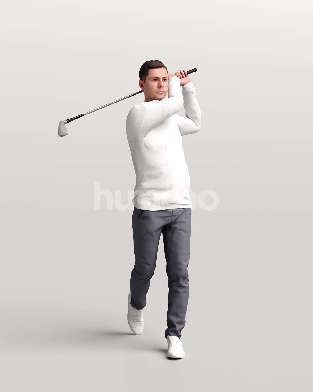 Humano 12 - Collection 2308-GOLF XL-SHOOTING -32 x 3D models  3D model_8