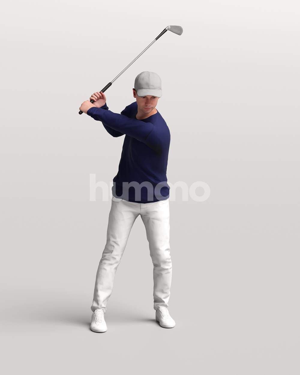 Humano 12 - Collection 2308-GOLF XL-SHOOTING -32 x 3D models  3D model_11