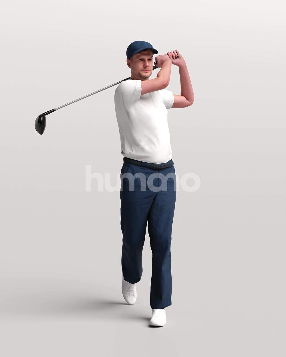 Humano 12 - Collection 2308-GOLF XL-SHOOTING -32 x 3D models  3D model_12