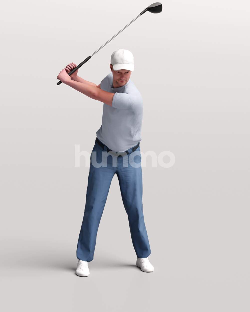 Humano 12 - Collection 2308-GOLF XL-SHOOTING -32 x 3D models  3D model_16