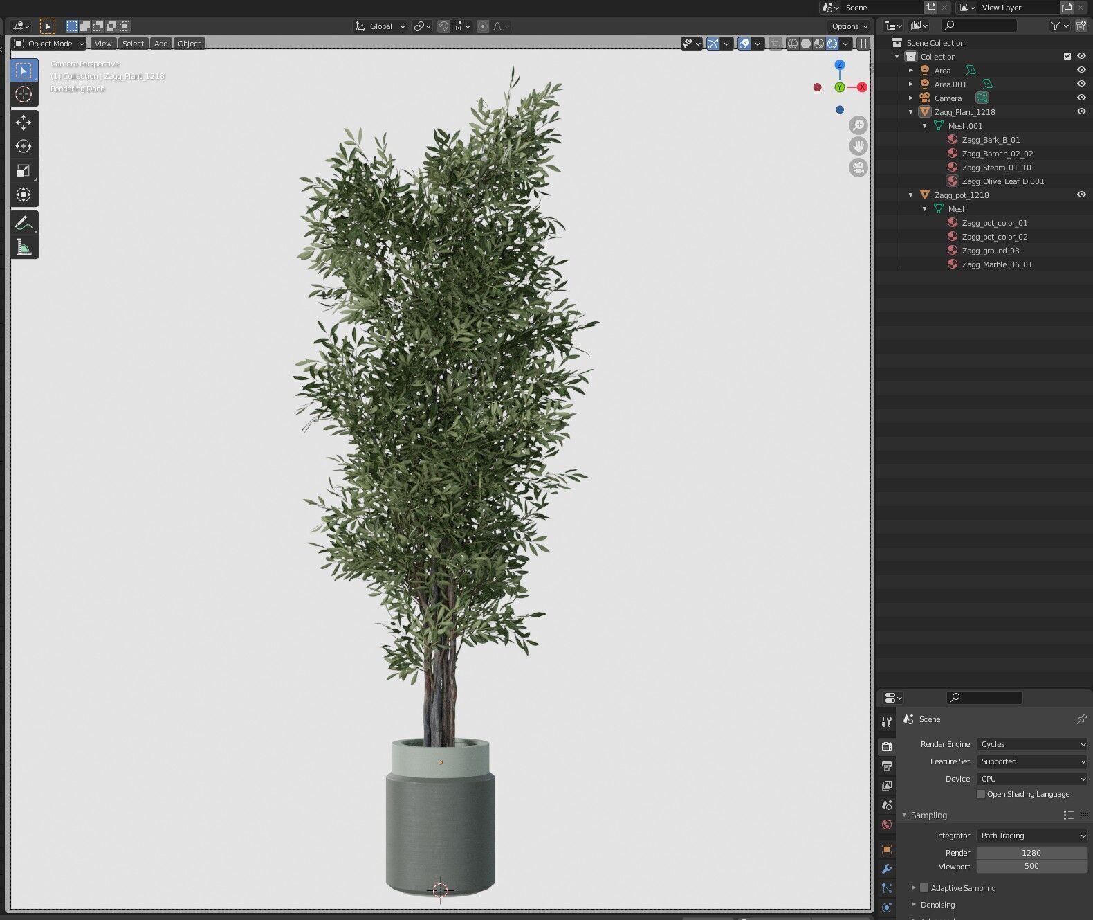 Plant 1218 3D model_6