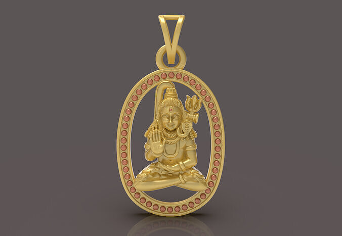 Lord Shiva Pendant - 0092 3D print model
