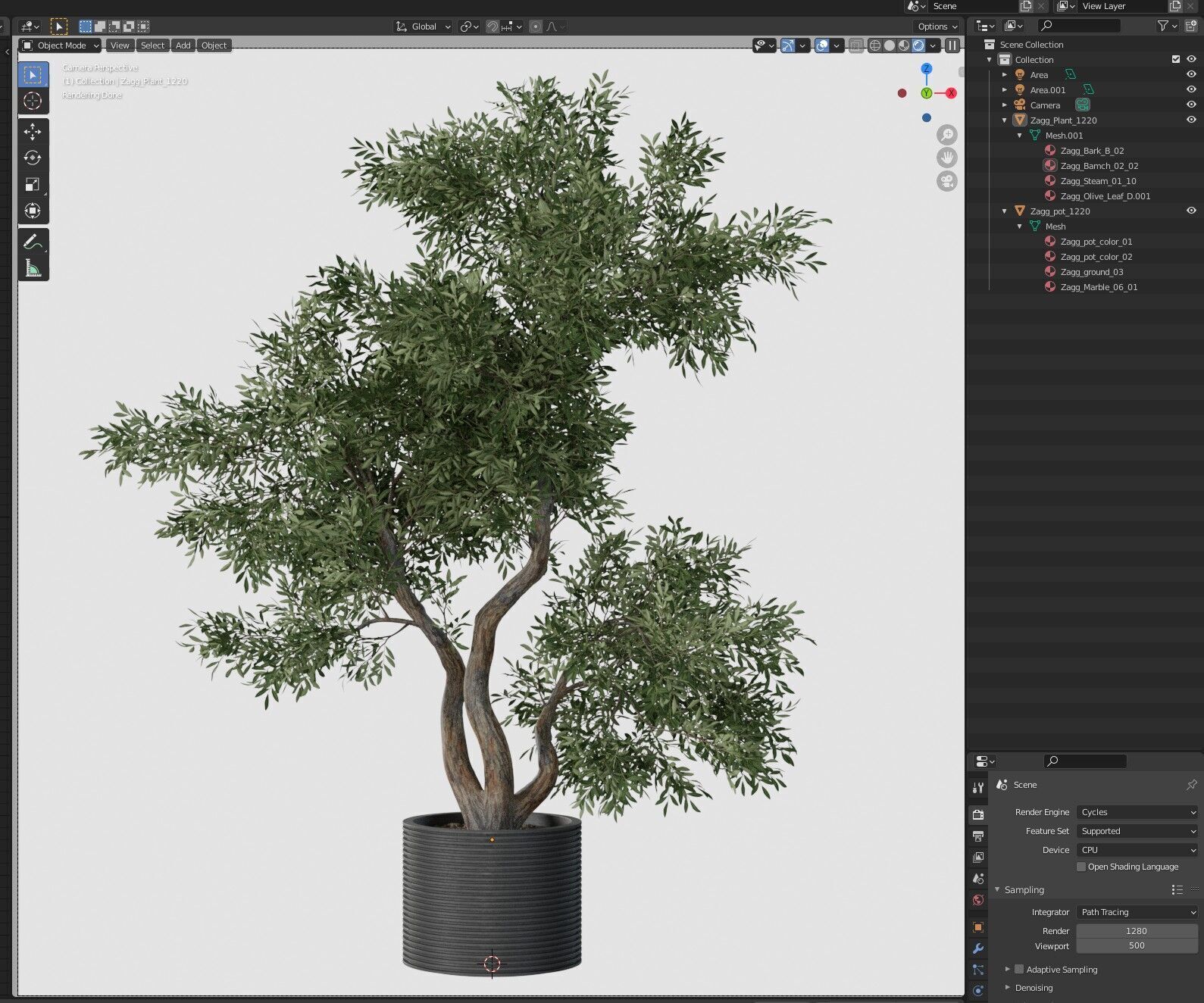 Plant 1220 3D model_6