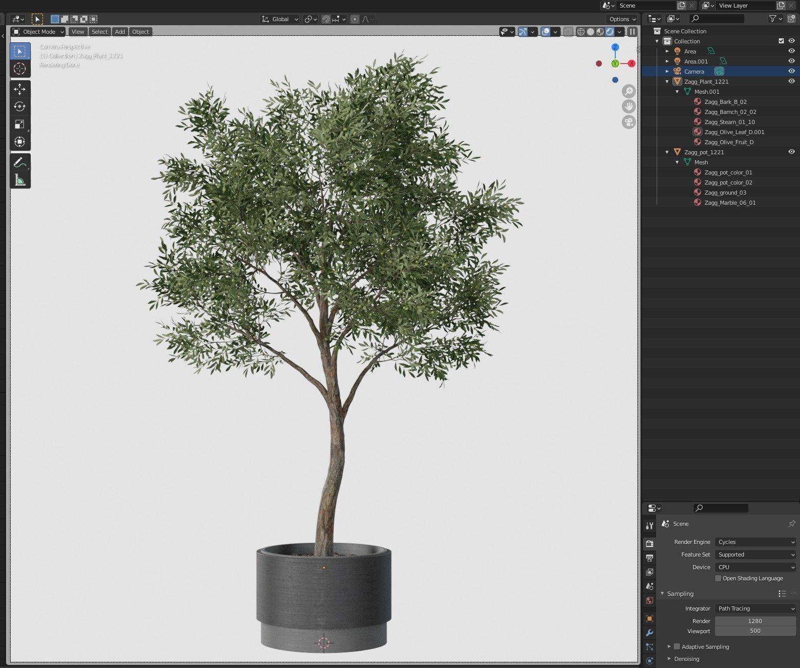 Plant 1221 3D model_6