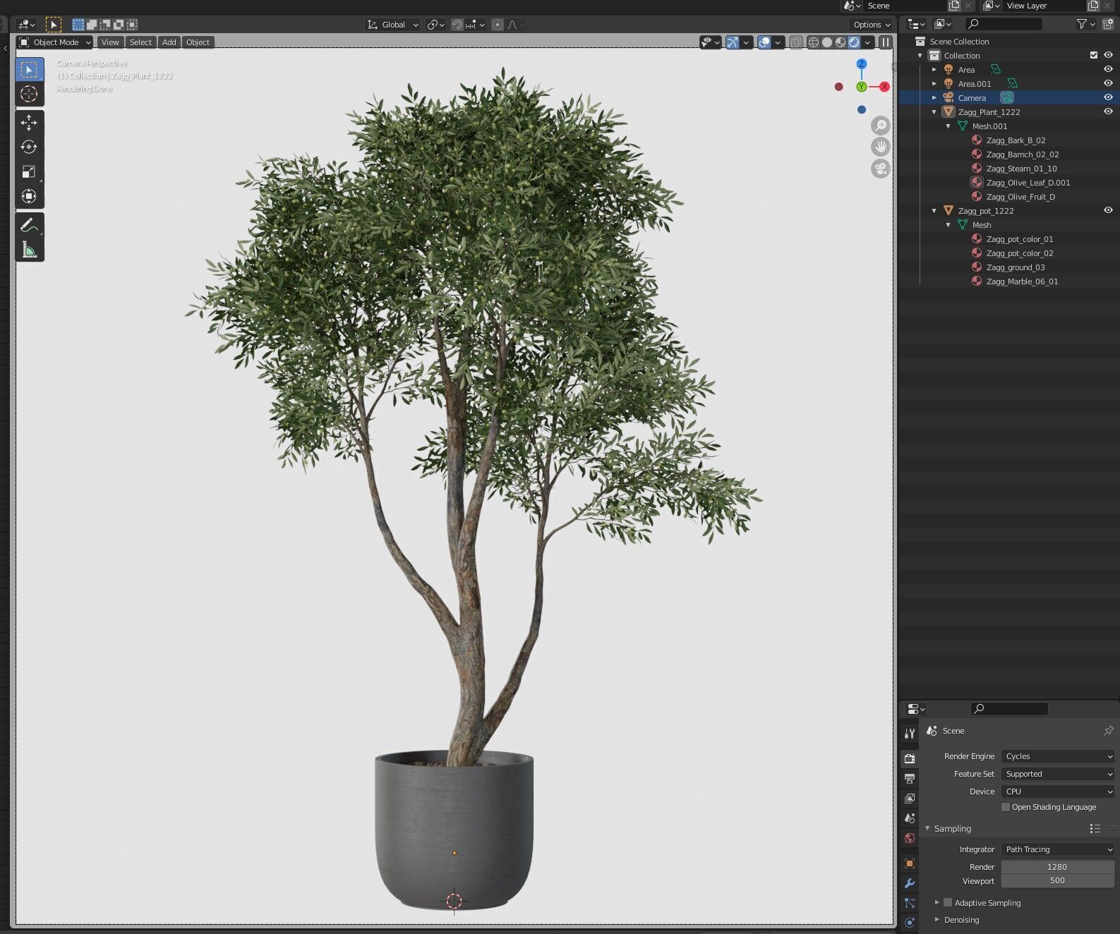 Plant 1222 3D model_6