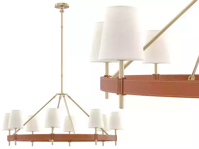Hastings Round Chandelier 3D model
