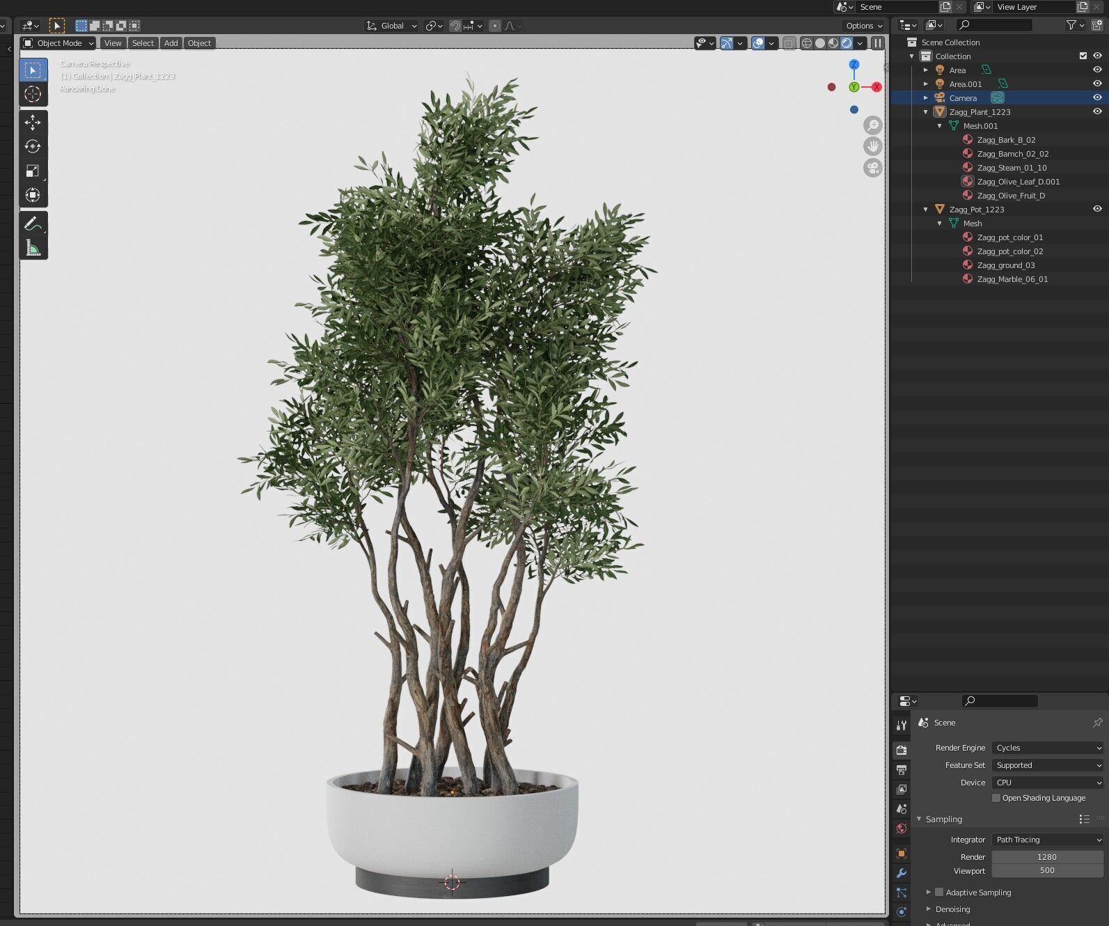 Plant 1223 3D model_6