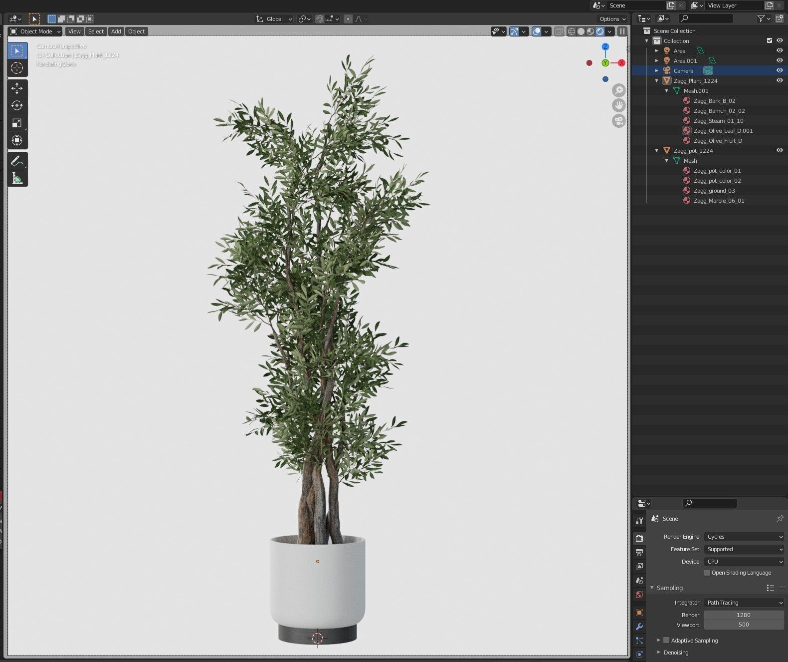 Plant 1224 3D model_6