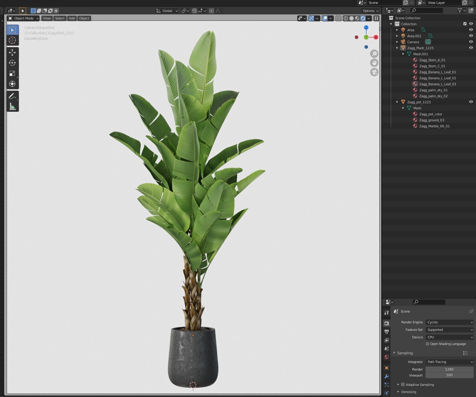 Plant 1225 3D model_6
