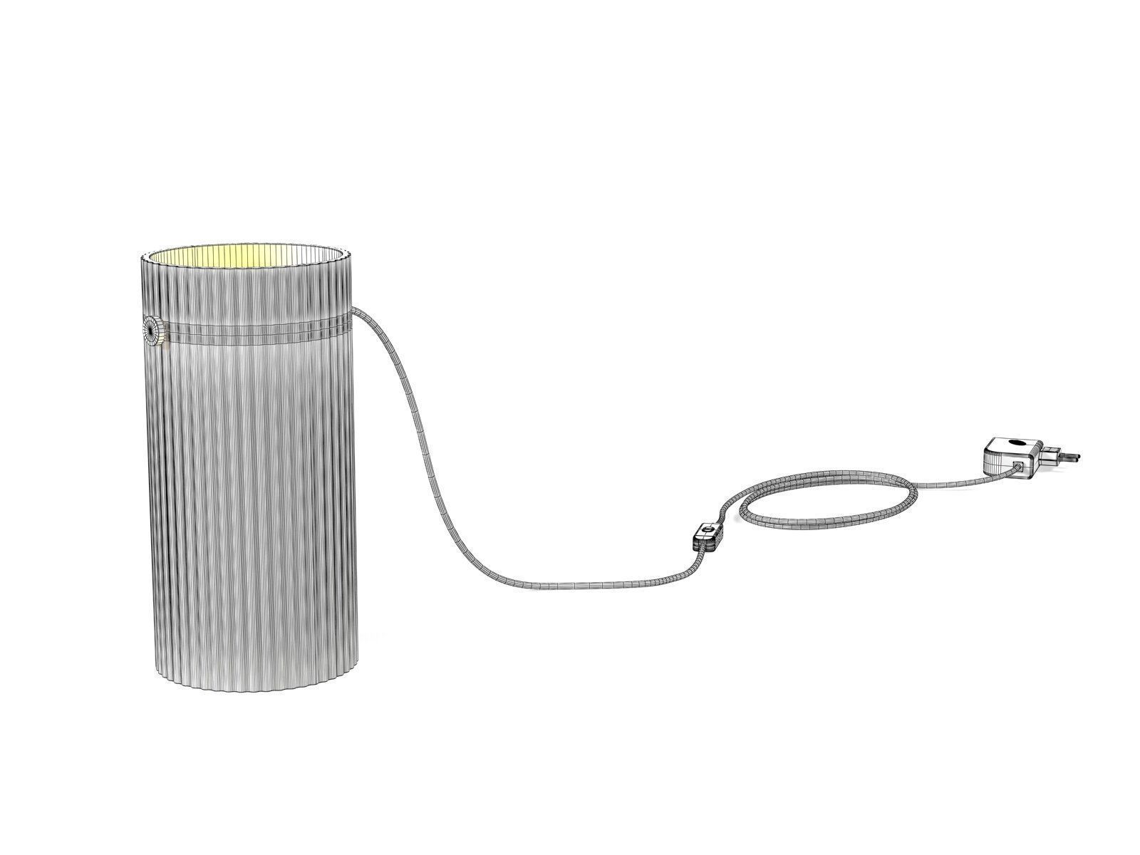 Doric Table Lamp 3D model_3