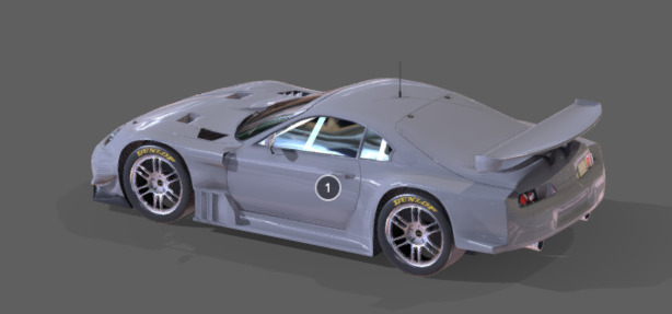 3D Supra car model 3D model_1