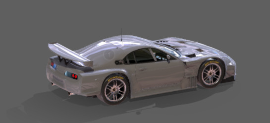 3D Supra car model 3D model_3