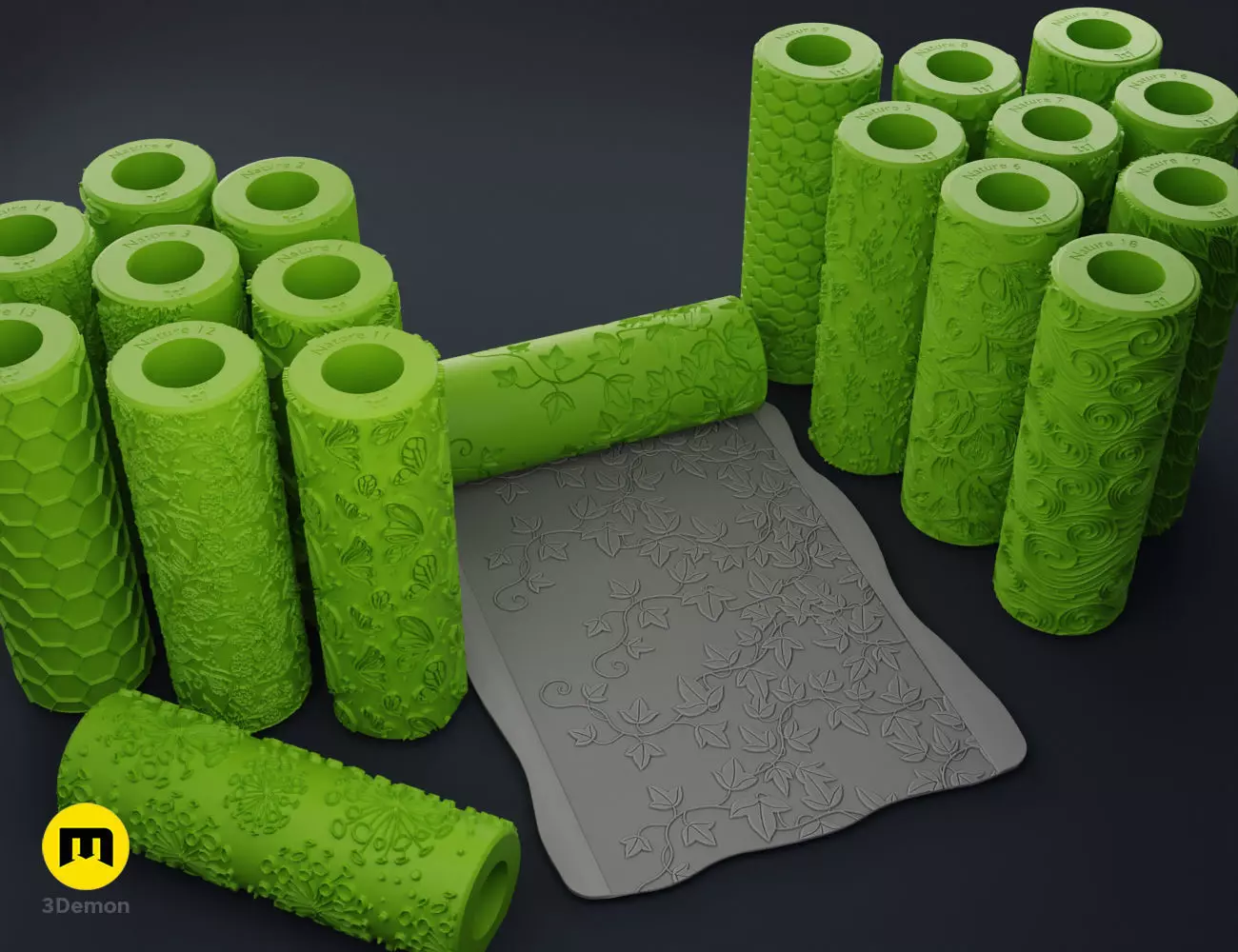 Texture Rollers - Nature 3D print model_0