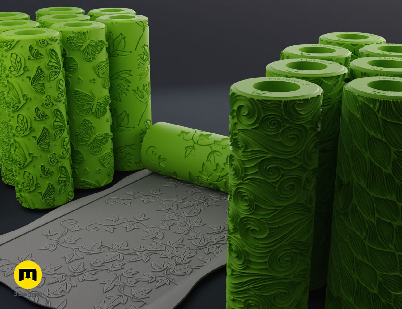 Texture Rollers - Nature 3D print model_2